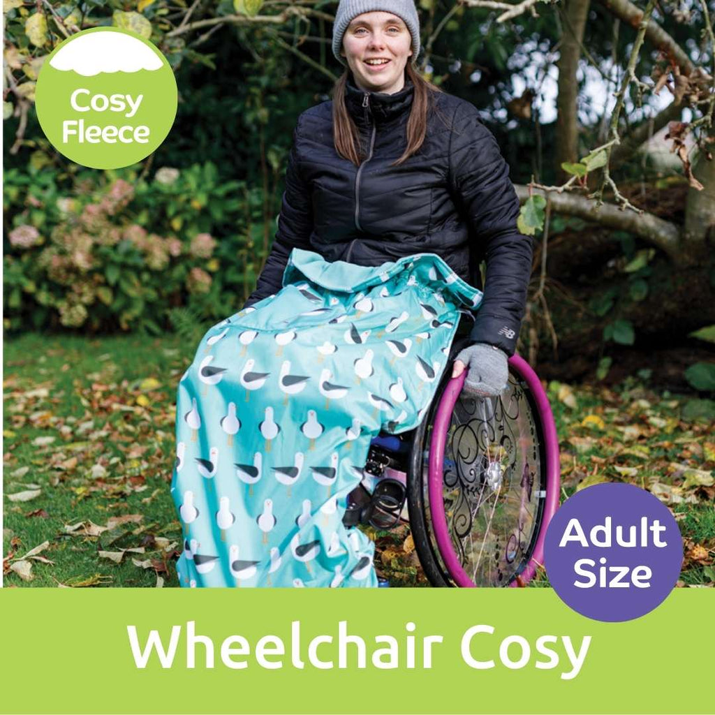 Adult fleece-lined wheelchair cosy