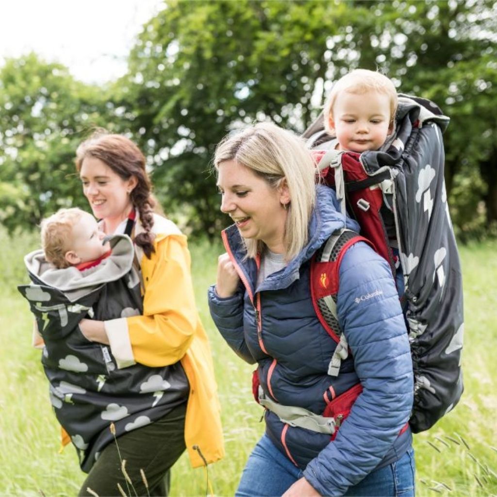 BabyWearing Fleece lined Cover SILVER LIGHTNING BundleBean