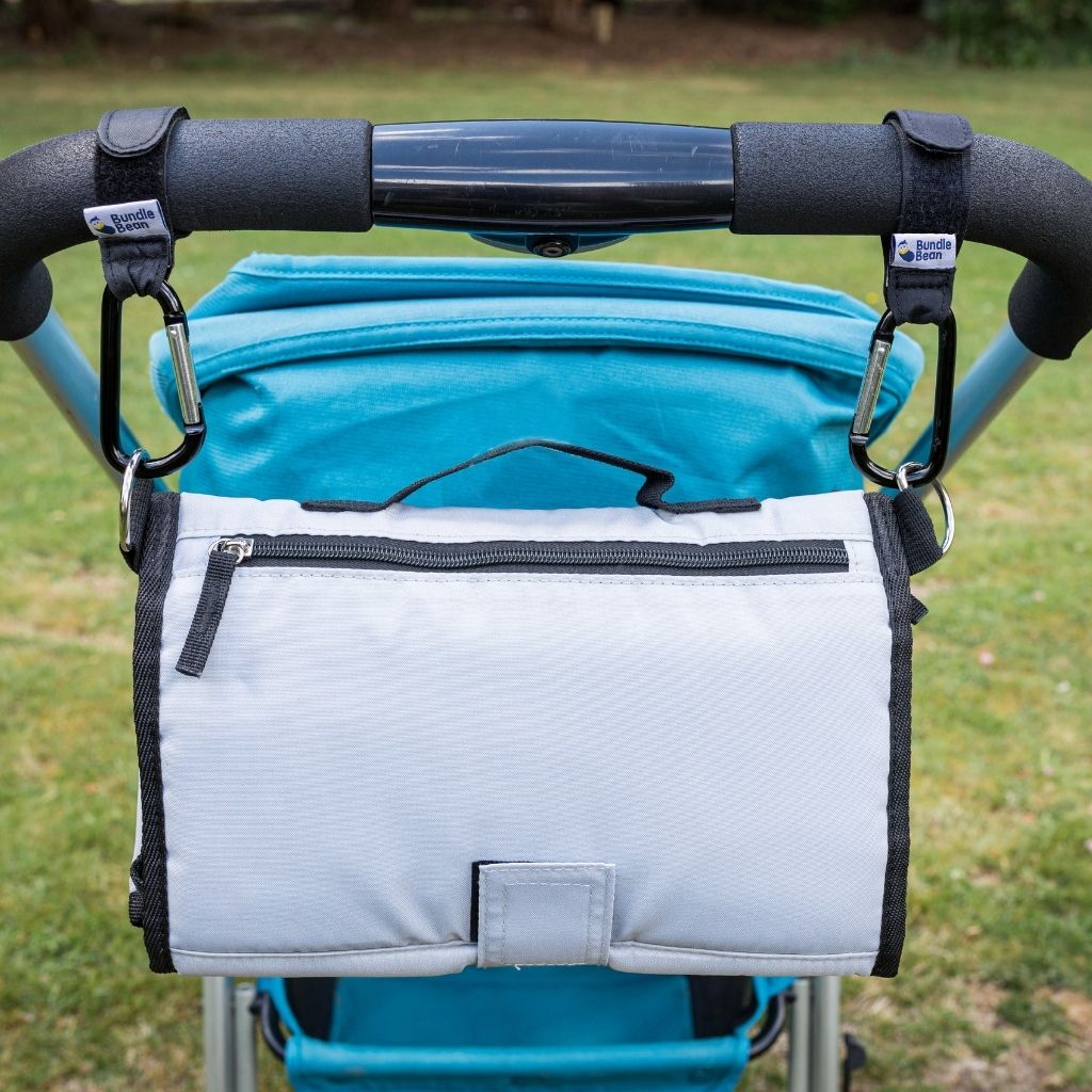 Hang a bag from your pushchair of wheelchair handles with our super-strong aluminium hooks which can hold up to 5kg