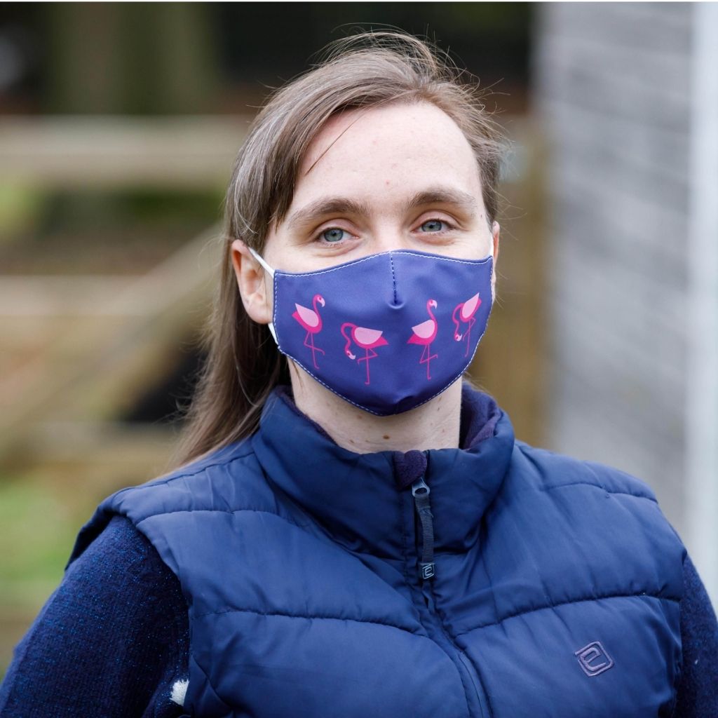 Flamingo face mask with HeiQ Viroblock technology