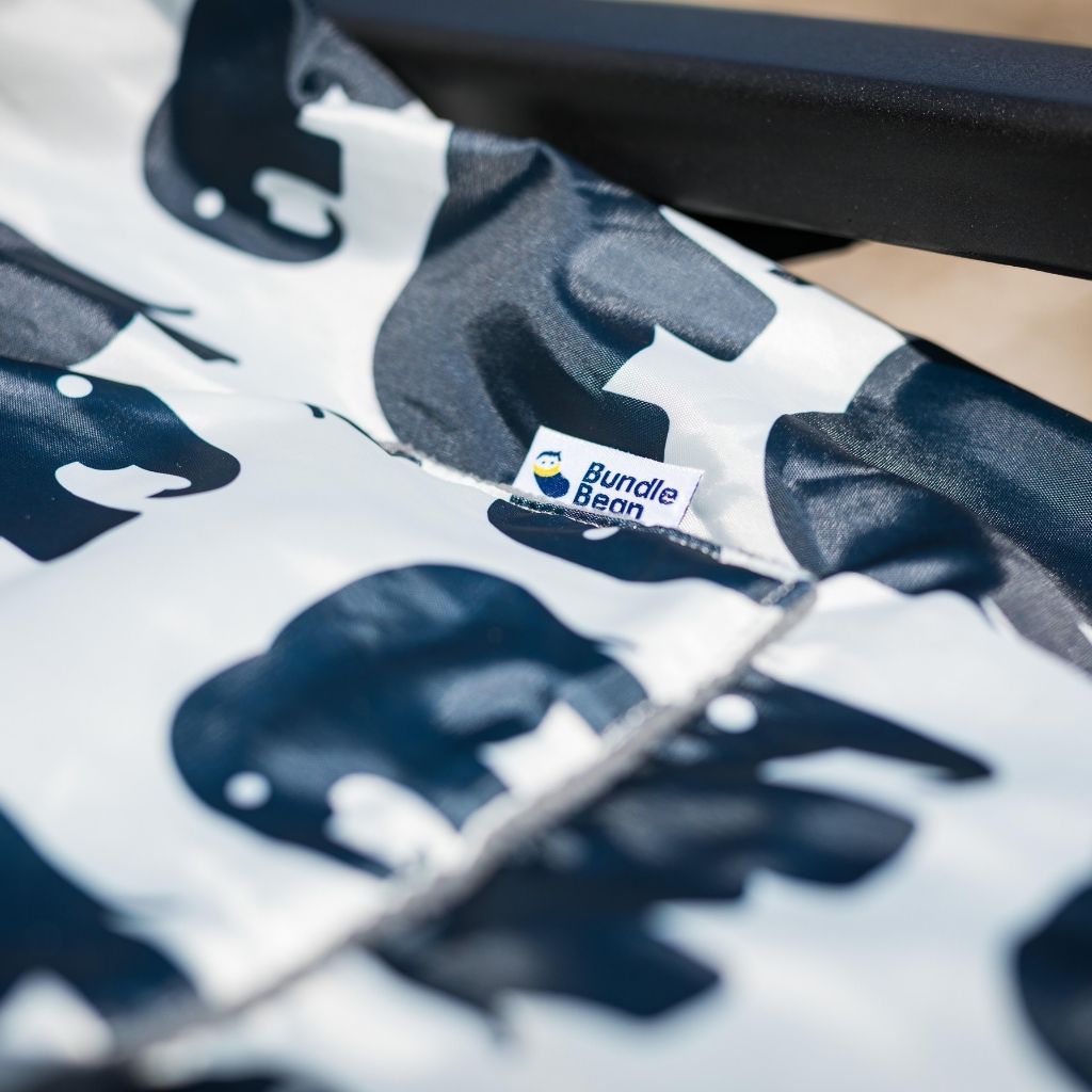 BundleBean Adult fleece-lined and waterproof wheelchair cosy in elephant design